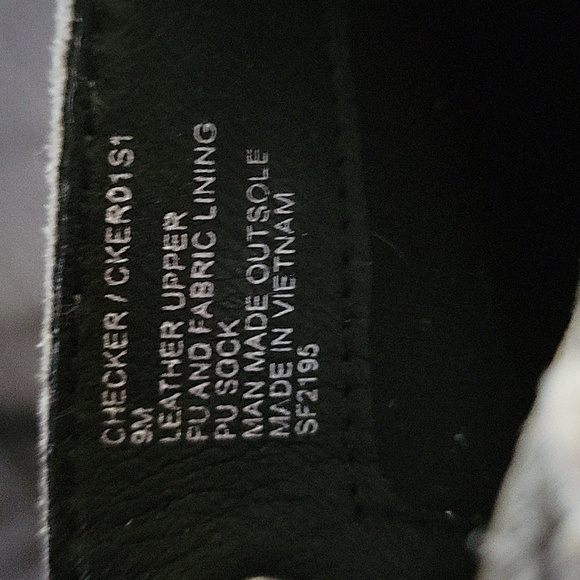 Steve Madden White Leather Combat Boots - Picture 2 of 5